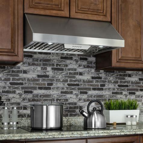 30 under cabinet mount stainless steel range hood|30 under cabinet ducted range hood.